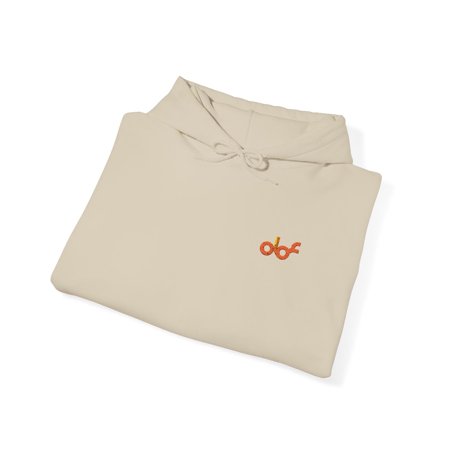 Embroidered Logo Hoodie Sweatshirt - Black/White/Sand